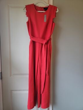 J. Crew Resume Jumpsuit in Bright Cerise